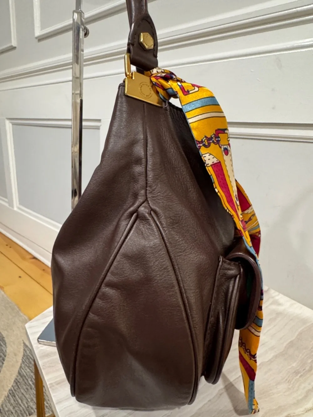 Marc Jacobs Bag Vintage Brown Leather Hobo